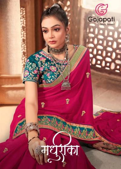 GAJAPATI MADHURIKA 21071 TO 21078 DESIGNER SAREE WHOLESALER IN INDIA